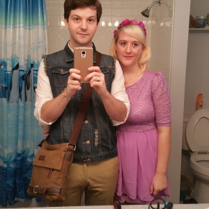 Rapunzel and Flynn bound mirror pic :p