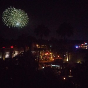 View of the fireworks